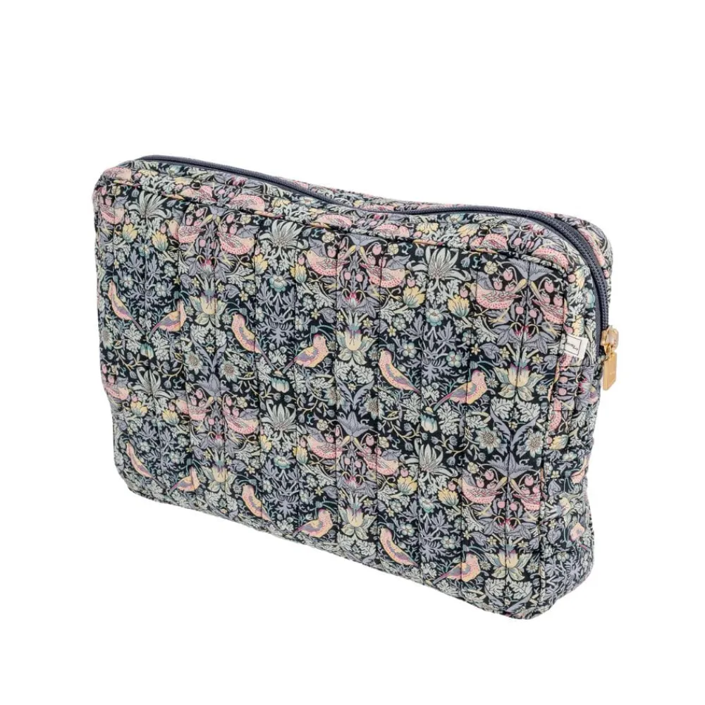 Bon Dep Pouch Big Liberty Strawberry Thief Black Clearance
