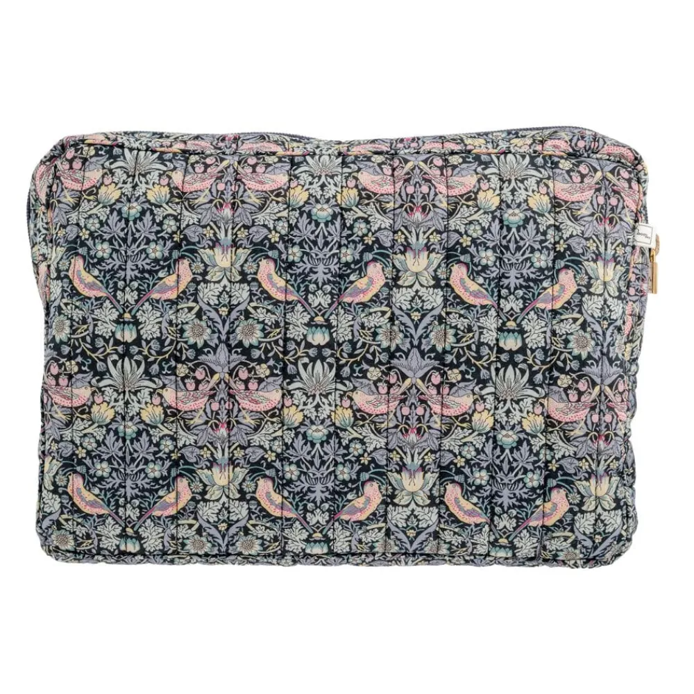Bon Dep Pouch Big Liberty Strawberry Thief Black Clearance