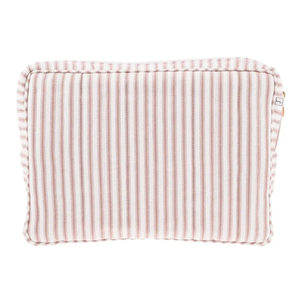 Bon Dep Pouch Big Ticking Stripe Dusty Pink Discount