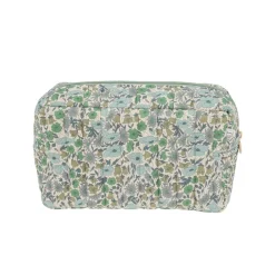 Bon Dep Pouch Square Liberty Poppy & Daisy Teal Discount