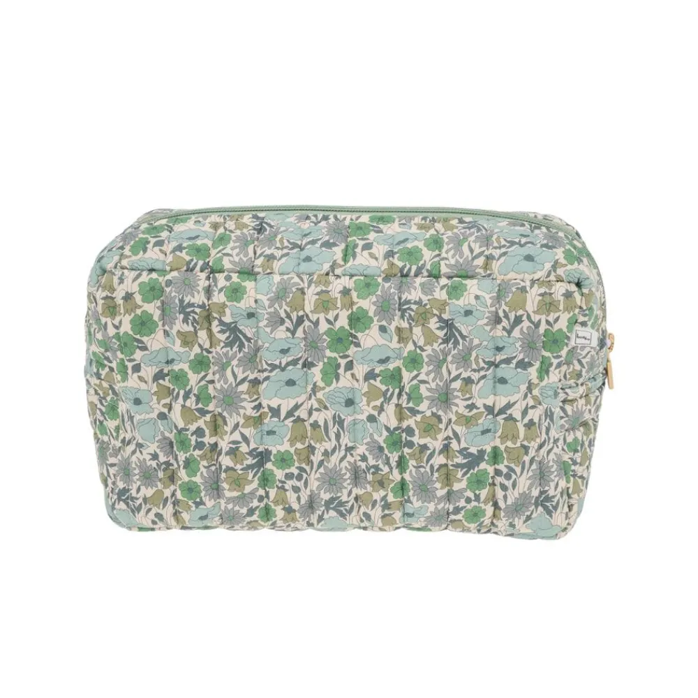 Bon Dep Pouch Square Liberty Poppy & Daisy Teal Discount