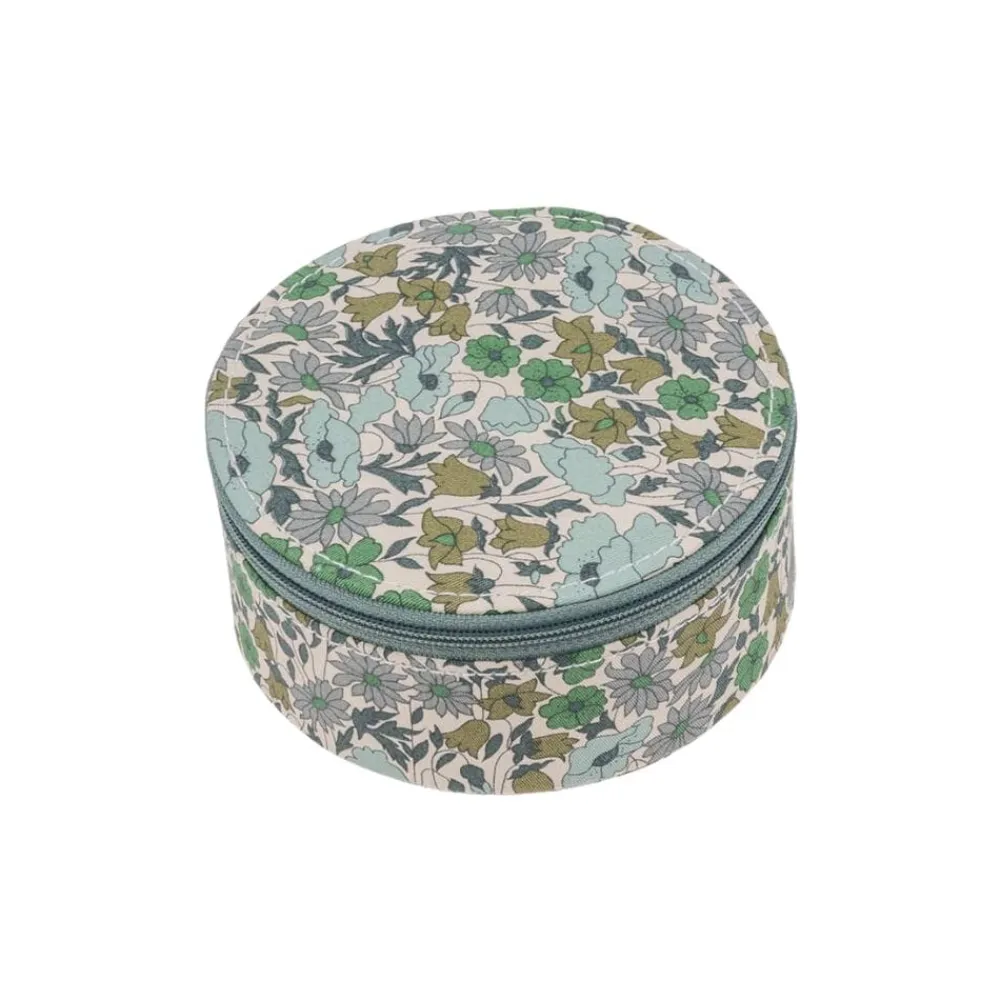 Bon Dep Smykkeskrin Round Liberty Poppy & Daisy Teal Discount