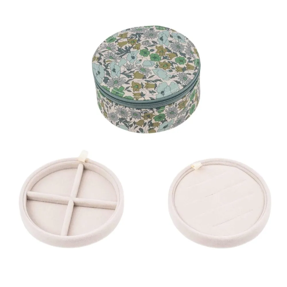 Bon Dep Smykkeskrin Round Liberty Poppy & Daisy Teal Discount