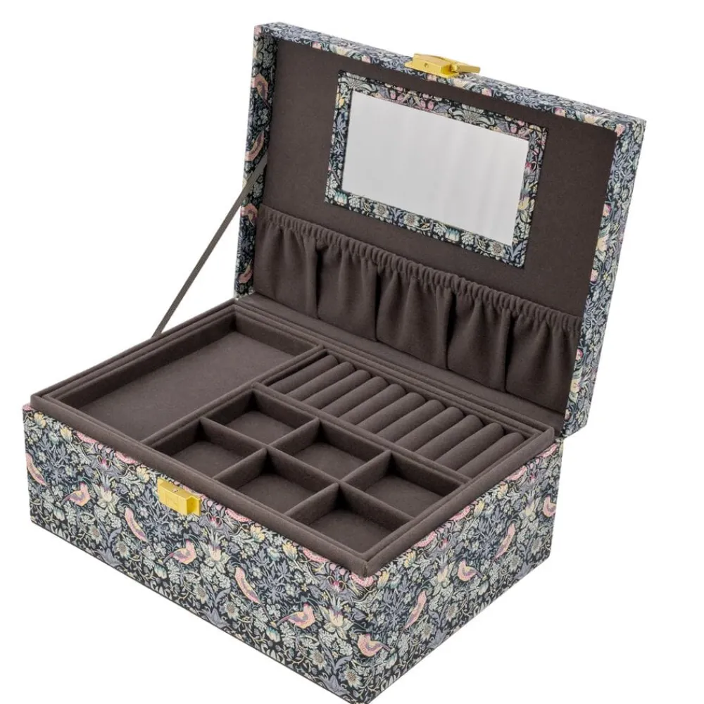 Bon Dep Smykkeskrin Square Liberty Strawberry Thief Black Outlet