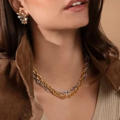 Caroline Svedbom Betty Chain Necklace Rhodium Best
