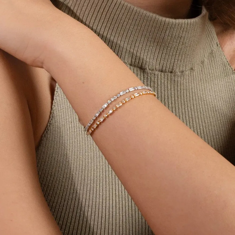 Caroline Svedbom Evelyne Bracelet Gold Crystal Hot