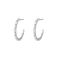 Caroline Svedbom Evelyne Loops Rhodium Crystal Best