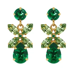 Caroline Svedbom Mini Dione Earrings | Majestic Green Combo Online
