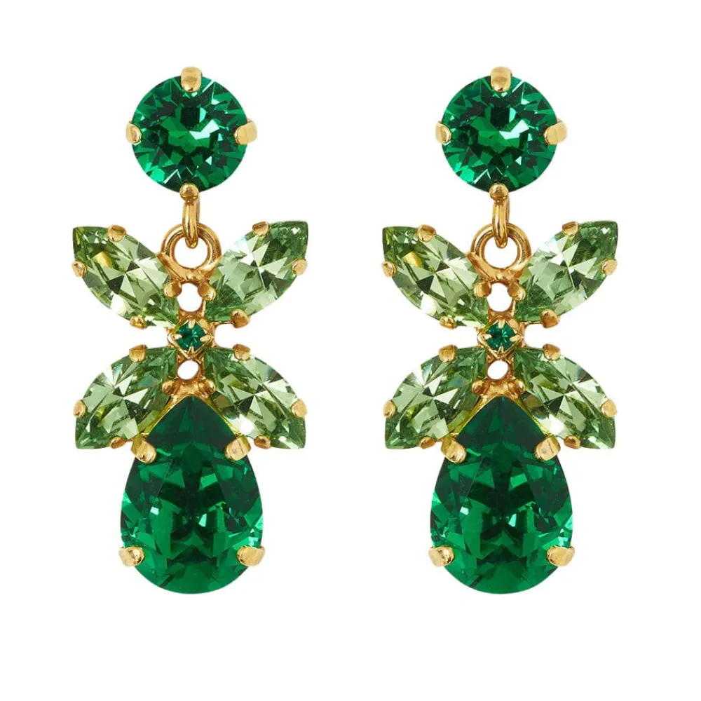 Caroline Svedbom Mini Dione Earrings | Majestic Green Combo Online