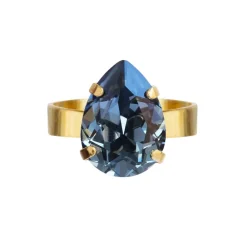 Caroline Svedbom Mini Drop Ring | Denim Blue Sale