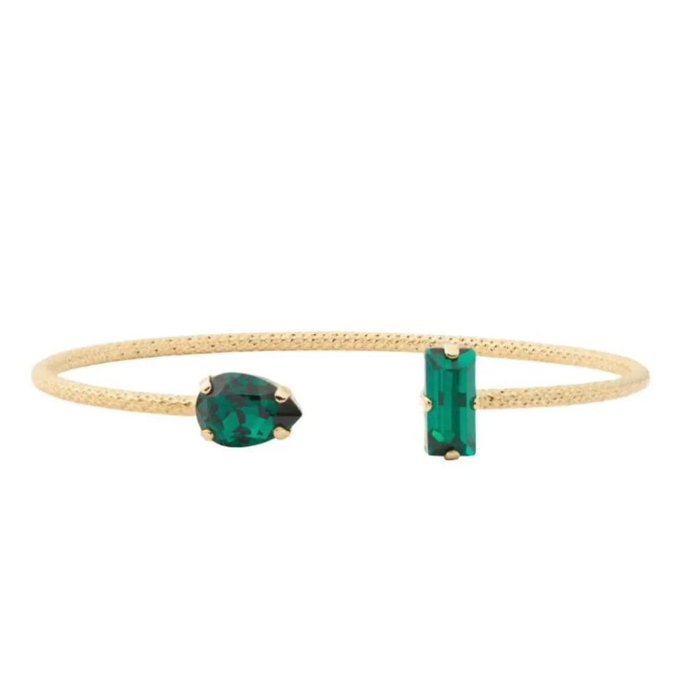 Caroline Svedbom Noelle Bracelet Gold Emerald Discount