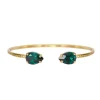 Caroline Svedbom Petite Drop Bracelet Gold Emerald Online