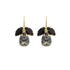 Caroline Svedbom Petite Timo Earrings Gold Black Diamond Jet Hot