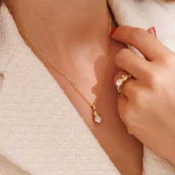 Caroline Svedbom Stardust Ring Gold Electric White Combo Best