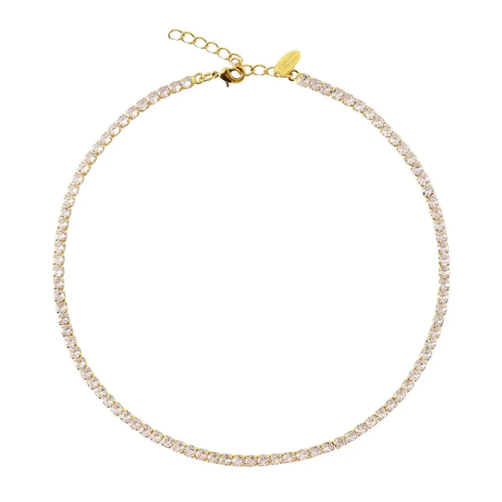 Caroline Svedbom Zara Necklace | Crystal Gold