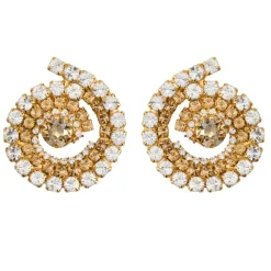 Caroline Svedbom Zia Earrings Gold Topaz Combo Outlet