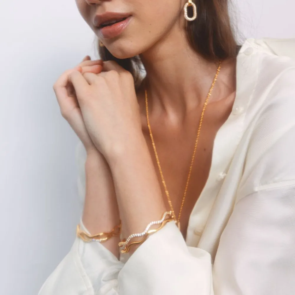 Emilia by Bon Dep Emilia Amelia Bangle Gold Best