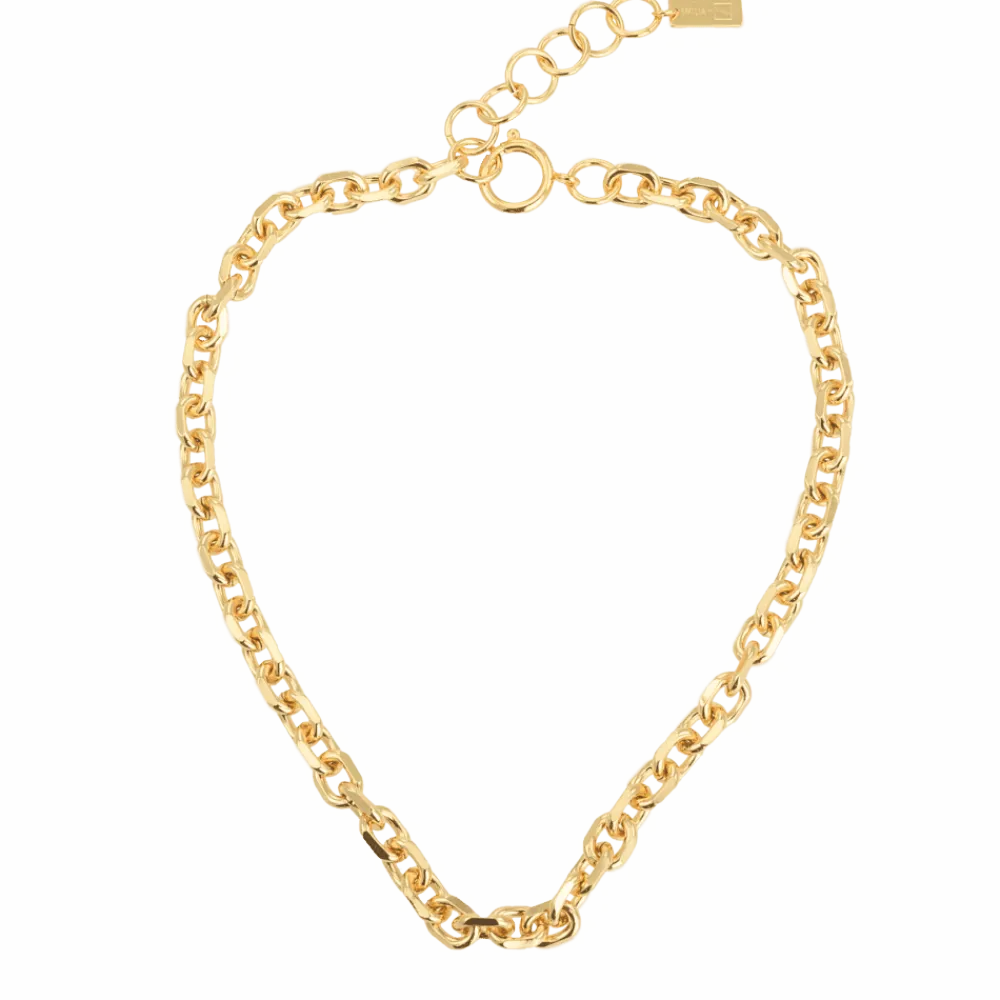 Emilia by Bon Dep Emilia Angeled Chain Necklace 40 cm Online