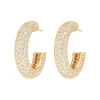 Emilia by Bon Dep Emilia Chunky Hoops White Sale