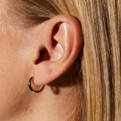 Emilia by Bon Dep Emilia Gold Hoops Hot