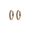 Emilia by Bon Dep Emilia Small Hoops Green Online