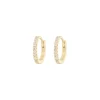 Emilia by Bon Dep Emilia - Small Hoops White Clearance