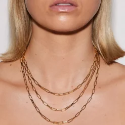 Emilia by Bon Dep Emilia - Thick Chain Necklace 45 cm Online