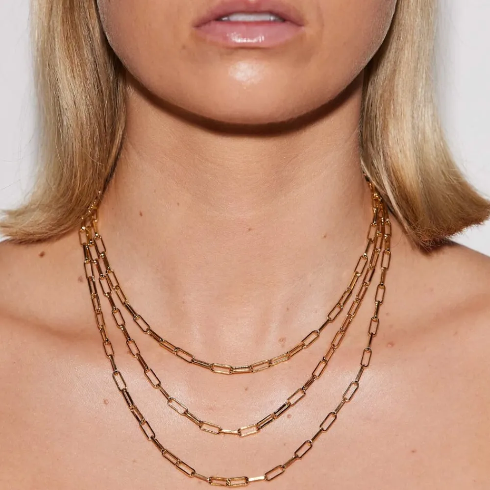 Emilia by Bon Dep Emilia - Thick Chain Necklace 50 cm Hot