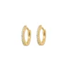 Emilia by Bon Dep Emilia X-Small Slim Hoops White Best